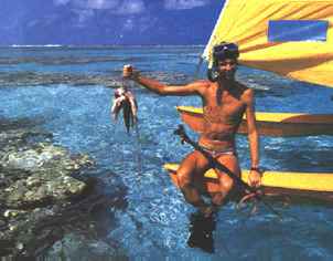 spearfishing Aitutaki