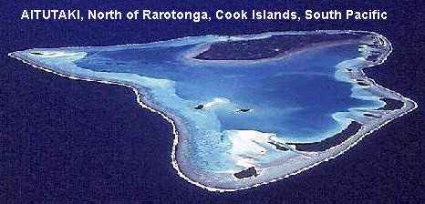 photo of Aitutaki lagoon Cook Islands